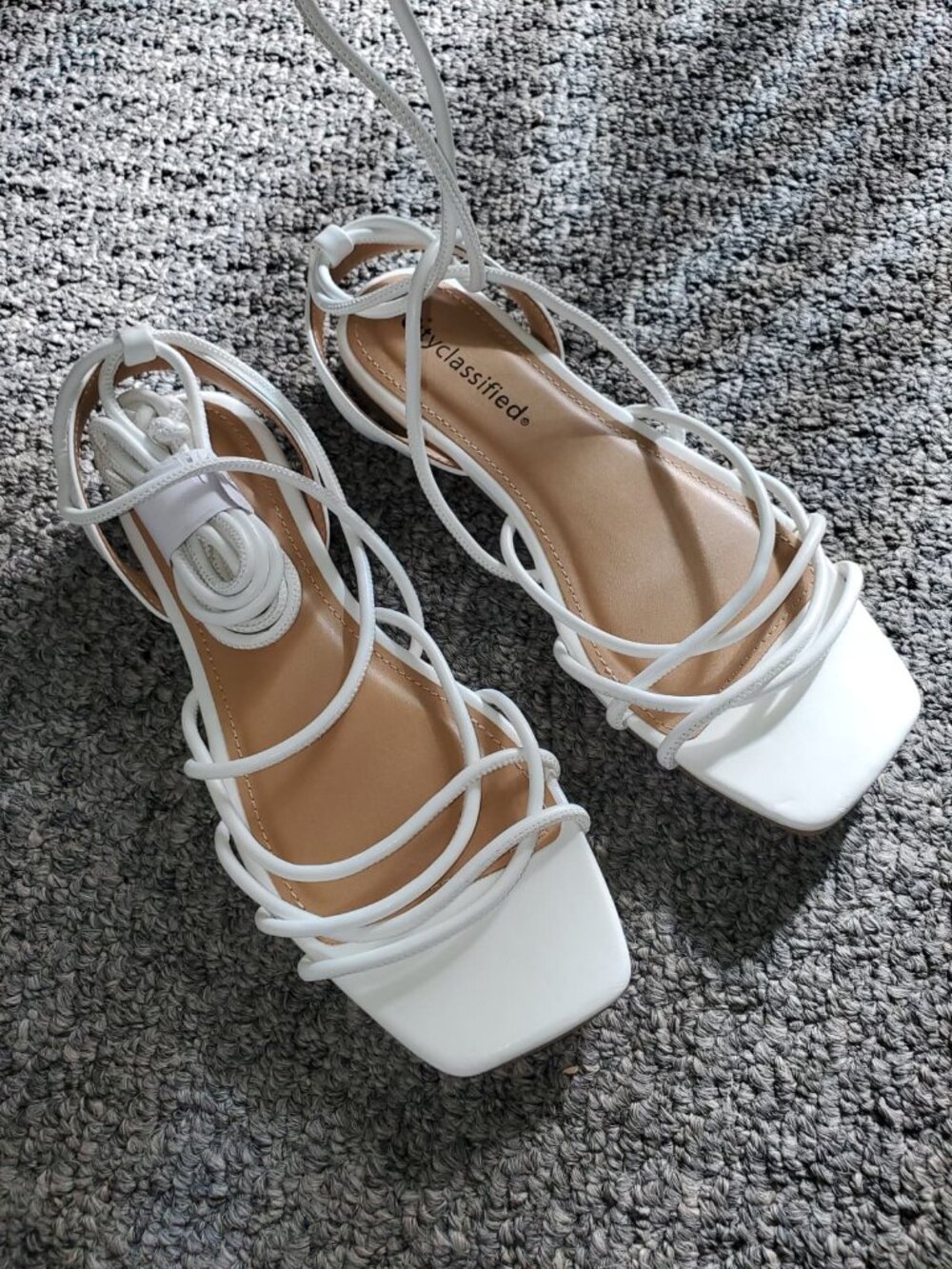 Lace up sandals